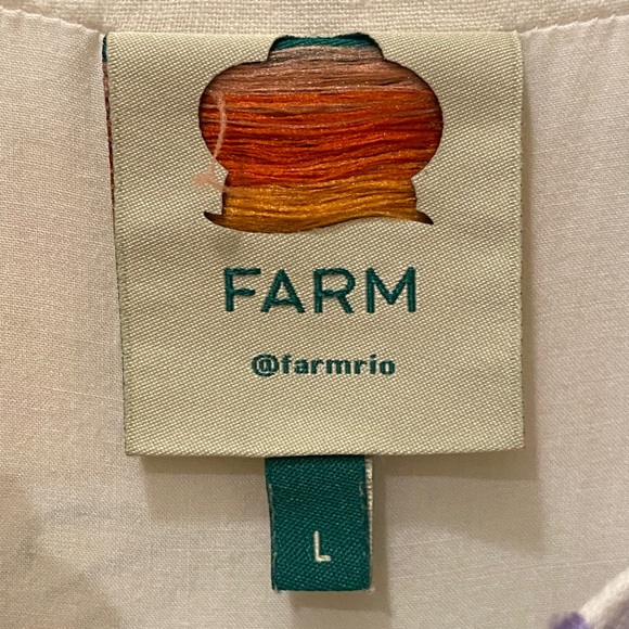 Farm Rio Floral Insects Mini Dress Size L - Picture 11 of 12